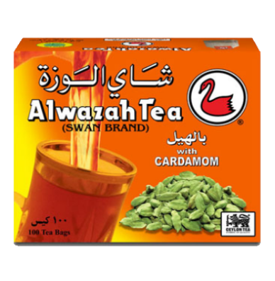 Al Wazah Tea Bags With Cardamom 100Tb.